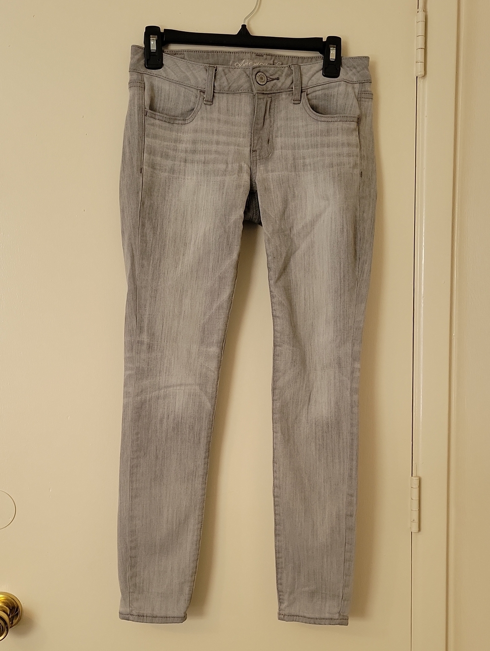 American Eagle Outfitters Super Stretch Jeggings in Gray